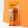 تصویر بلیستر 4 عددی خودکار بیک Orange Grip Fine