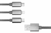 تصویر کابل Cabbrix 3in1 USB-C microUSB Lightning